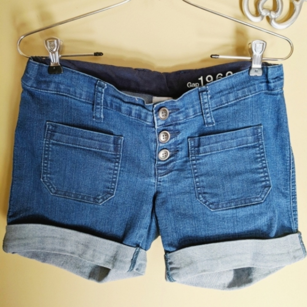 [Gap] stretch denim Maternity under-belly shorts
